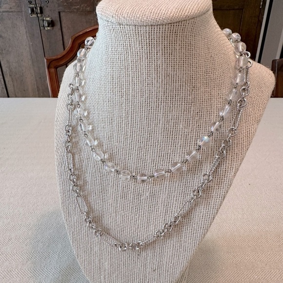 Vintage Kirk's Folly Beaded AB Chain 16" + 4" Extender - Picture 2 of 9